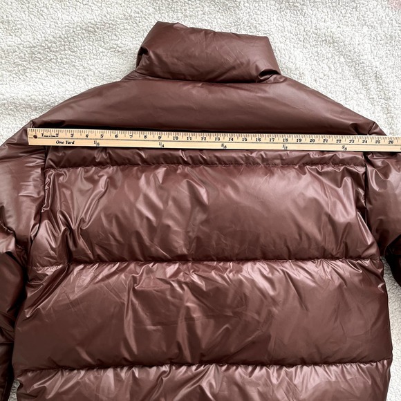 Lit Activewear New High Collar Oversize Loose Down Jacket in Brown Women Size M - Picture 13 of 16